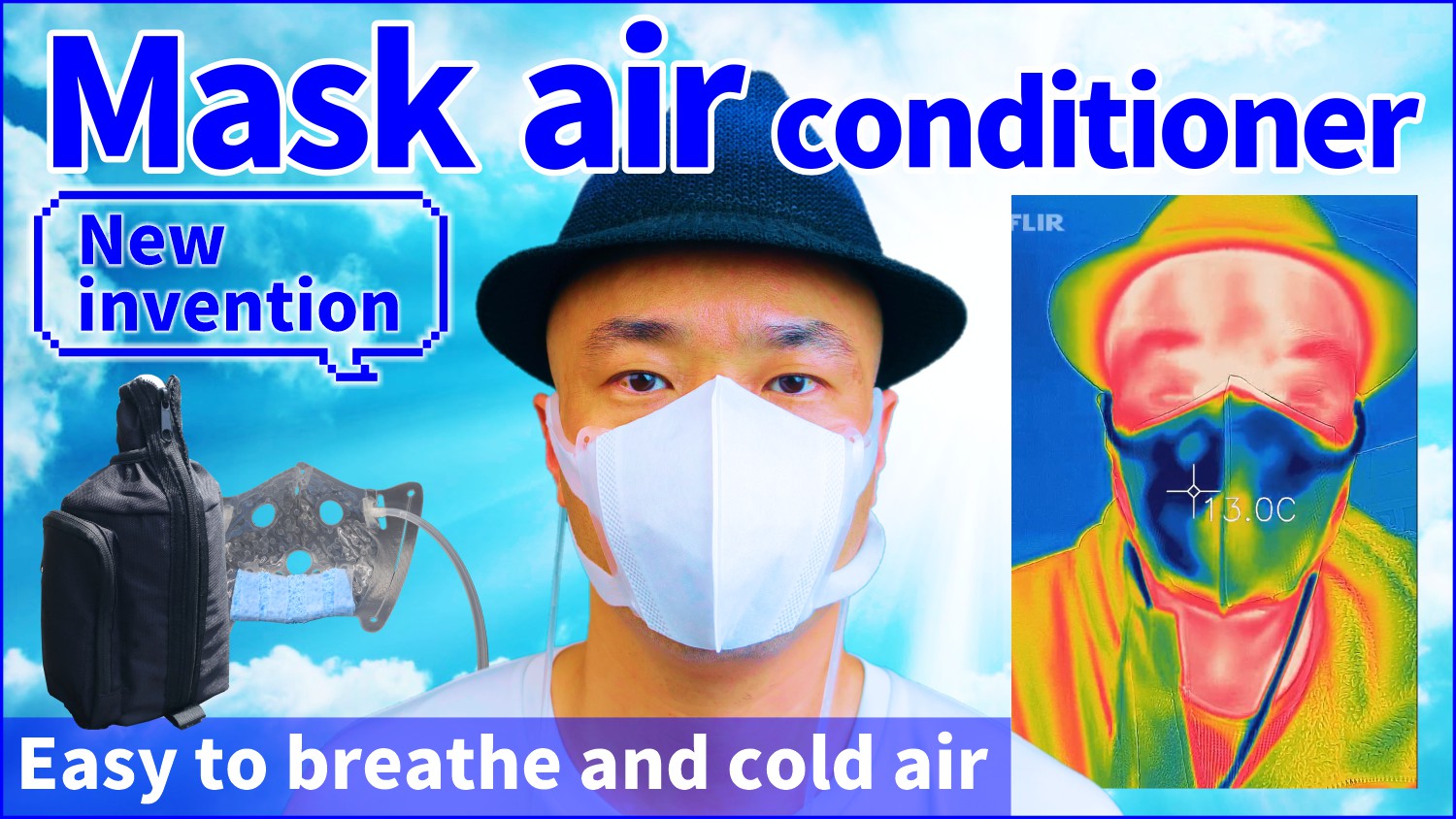 Air conditioning mask to cool the breath/ċz₷GAR}XN